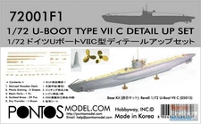 PONF72001 1:72 Pontos Model Detail Up Set - U-Boat Type VII C Detail Up Set