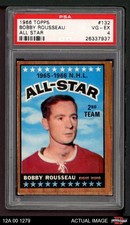 1966 Topps #132 Bobby Rousseau All-Star Canadiens PSA 4 - VG/EX