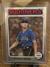 2024 Topps Heritage #326 Ryder Ryan RC Chrome Silver Refractor /225 SP