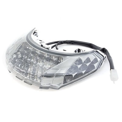 Rückleuchten Montage für LJ125T-16, CITY125 LED Chrom Roller klar rot 12 V