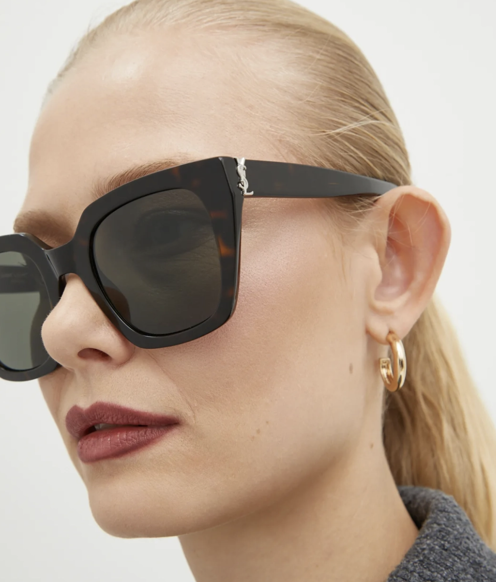 NUOVI occhiali da sole Yves Saint Laurent SL M143 003 51 mm 100% autentici