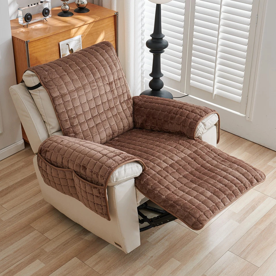 Плюшевые моющиеся чехлы на стулья для ленивого мальчика с боковым карманом  - Изображение 2 из 4