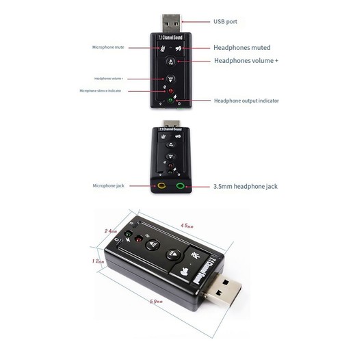 USB External Sound Card with 3 5mm Interface for Easy Device Connection - Picture 4 of 12