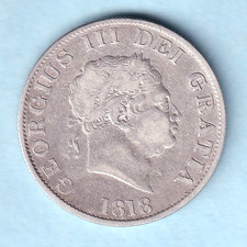Great Britain. 1818 George 111- Halfcrown.. F+/F - Trace Lustre