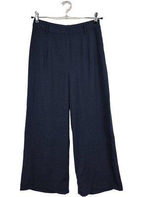 VERO MODA High-Waist Hose Damen Hose Gr. DE 38 blau Casual-Look