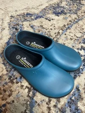New Sloggers Women’s Clogs Waterproof Garden Shoes Size 7 US Cyan Blue
