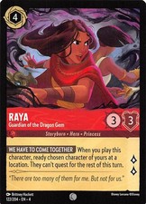 Raya Guardian of the Dragon Gem 122/204 Ursula's Return Disney Lorcana 017156