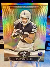 2011 Taiwan Jones Topps Platinum Rookie Card #111 Oakland Raiders. rookie card picture