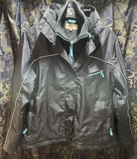Harry Hall equestrian riding jacket coat ladies L detachable hood waterproof 