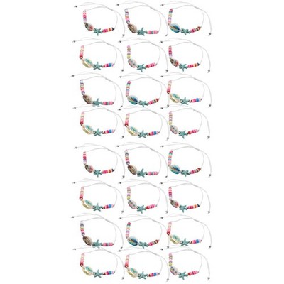 2 Pieces Armbänder Für Damen Strand Fußkettchen Bunte Pool-Party-Armbänder