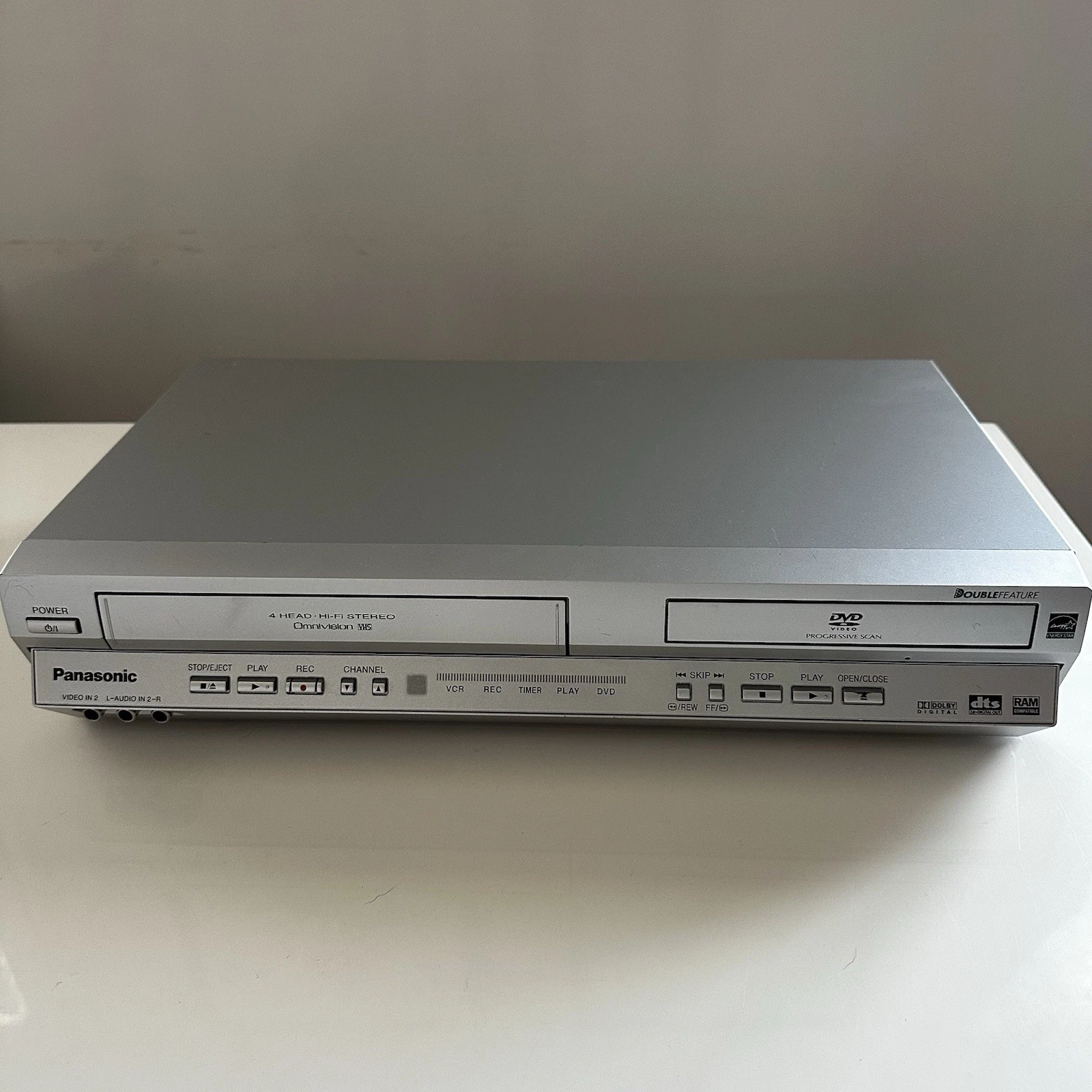 Panasonic PV-D4735S DVD VCR Combo Player VHS Video Recorder No Remote TESTED