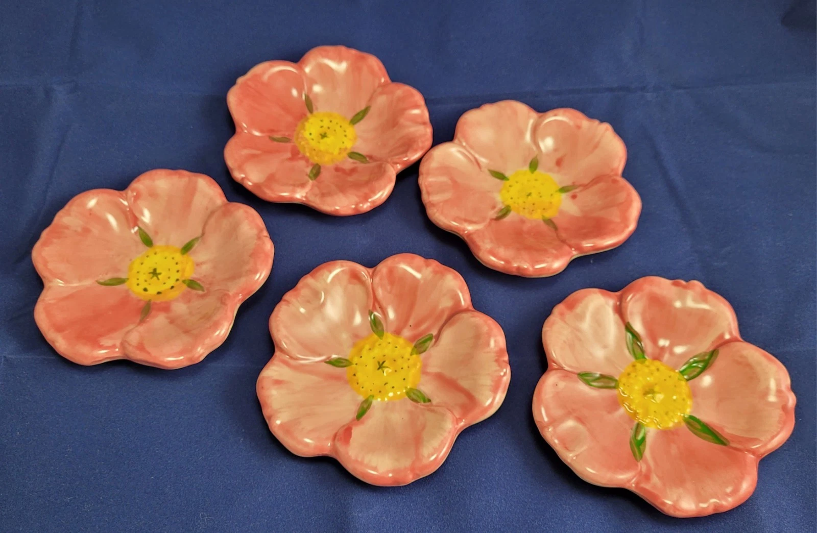 Franciscan Desert Rose Butter Pats Set of 5 Pink Floral Pattern
Opens in a new window or tab
