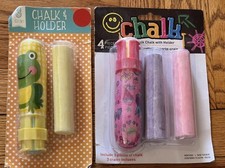2 Jumbo Chalk Holders With Refills Spring Summer Fun Boys Girls