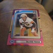 2024 Panini Donruss Optic Preview RC Taliese Fuaga Saints Pink Prizm #310
