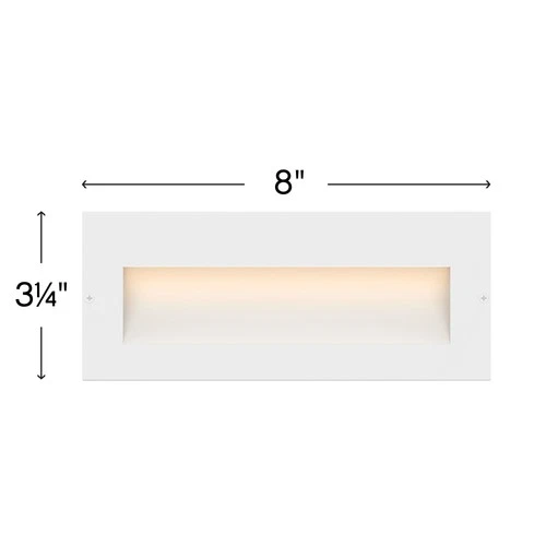 Hinkley Lighting 1565 Taper 12v 2.5w 8"W LED Step Light - Black - Picture 2 of 5
