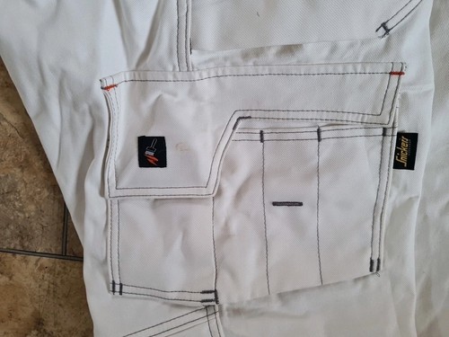 Piratenhose 7/8 Snickers Paintcrew mit Holstertaschen Gr.50 weiß wie neu - Bild 8 von 13
