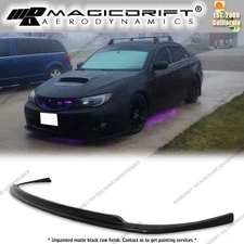 For 08-10 Subaru Impreza WRX Premium CS Style Front Bumper Lip Spoiler PU