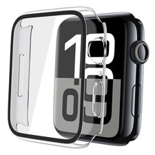 2 Pack Tempered Glass Case Compatible Series 11/10 46mm Transparent 2-Pack 