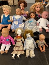 10 Old Creepy Baby Dolls for Halloween makeover