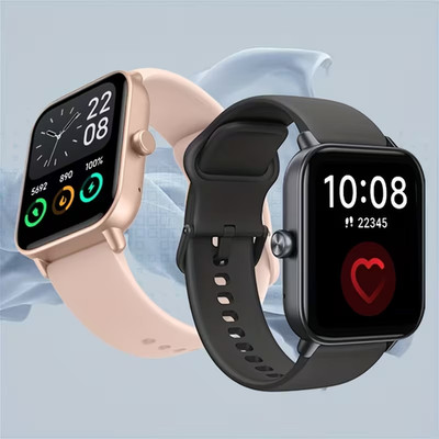 2PCS Smart Watch Set for Men & Women   1.8'' HD Fitness Tracker with Alexa