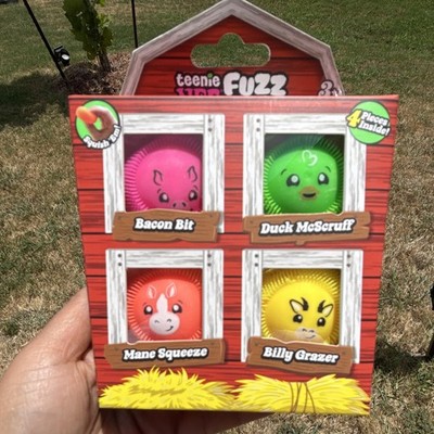 Authentic Needoh Farmyard Teenie Tys Squish-Em 4pc