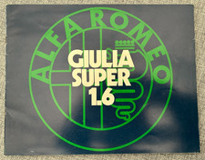 ALFA ROMEO GIULIA SUPER 1.6 BROCHURE VENDITA 1972