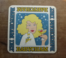 Vintage BABYCHAM THROUGH THE YEARS 50’s 60’s 70's 1980’s Extra Large Drinks Mat