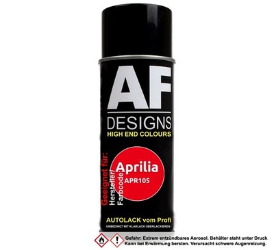 Motorradlack Spraydose für Aprilia APR105 Rosso Hot Red Basislack Sprühdose 400m