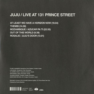 Juju - Live At 131 Prince Street (2xLP, Album, RE, RM) (Mint (M