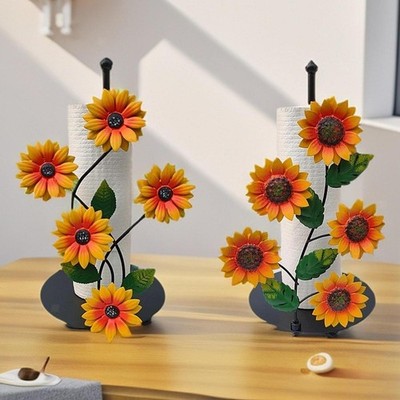 Papierhandtuchhalter, Blumen-Motiv, Papierhandtücher, Ständer für Büro,
