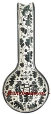 Italian Florence MEDICI Cross Handcrafted Handpainted Ceramic Pottery SPOONREST