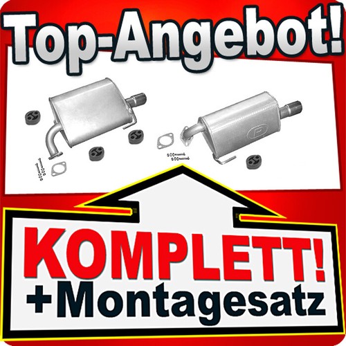 Silencieux Arrière Pour Subaru Legacy IV / Outback III 2.0 2.5 3.0 Break - Neuf, Kit Montage