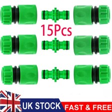 15 * Garden Watering Water Hose Pipe Tap Plastic Connector Adaptor Fitting