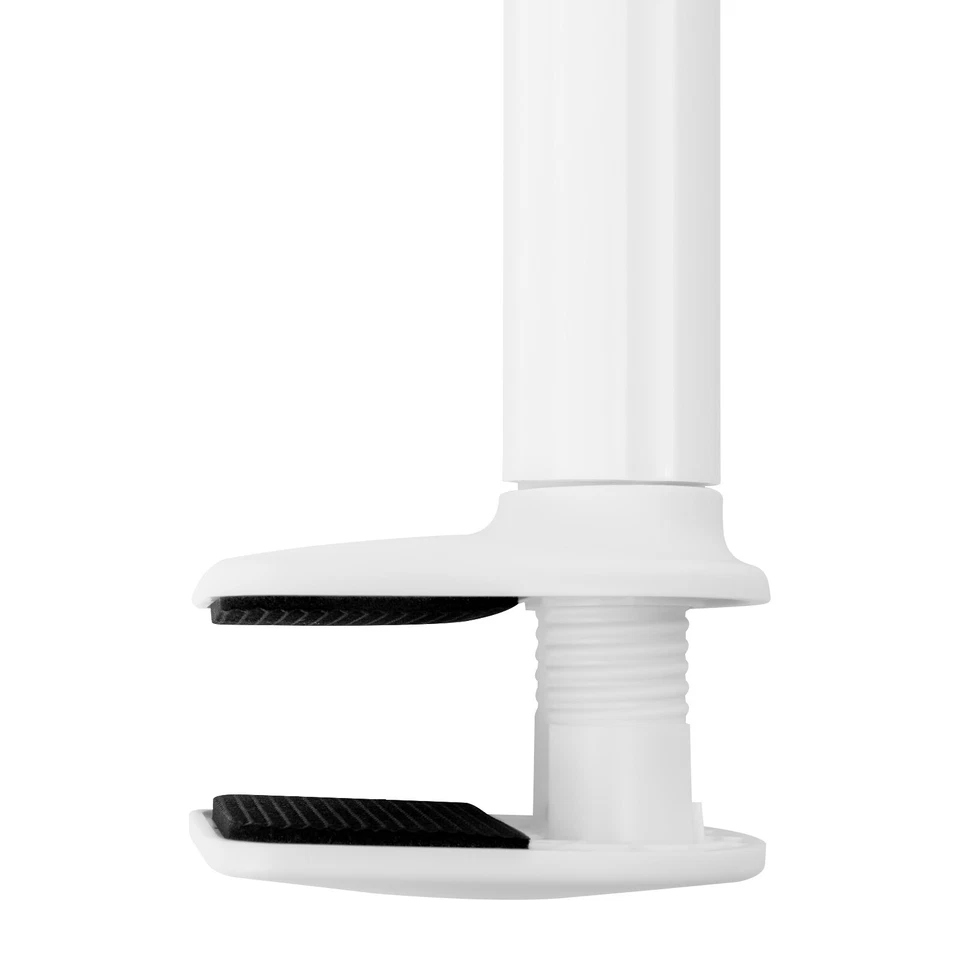 360 Degree Rotating Hair Dryer Stand Adjustable Stand Holder Hands-Free White - Image 3 of 4