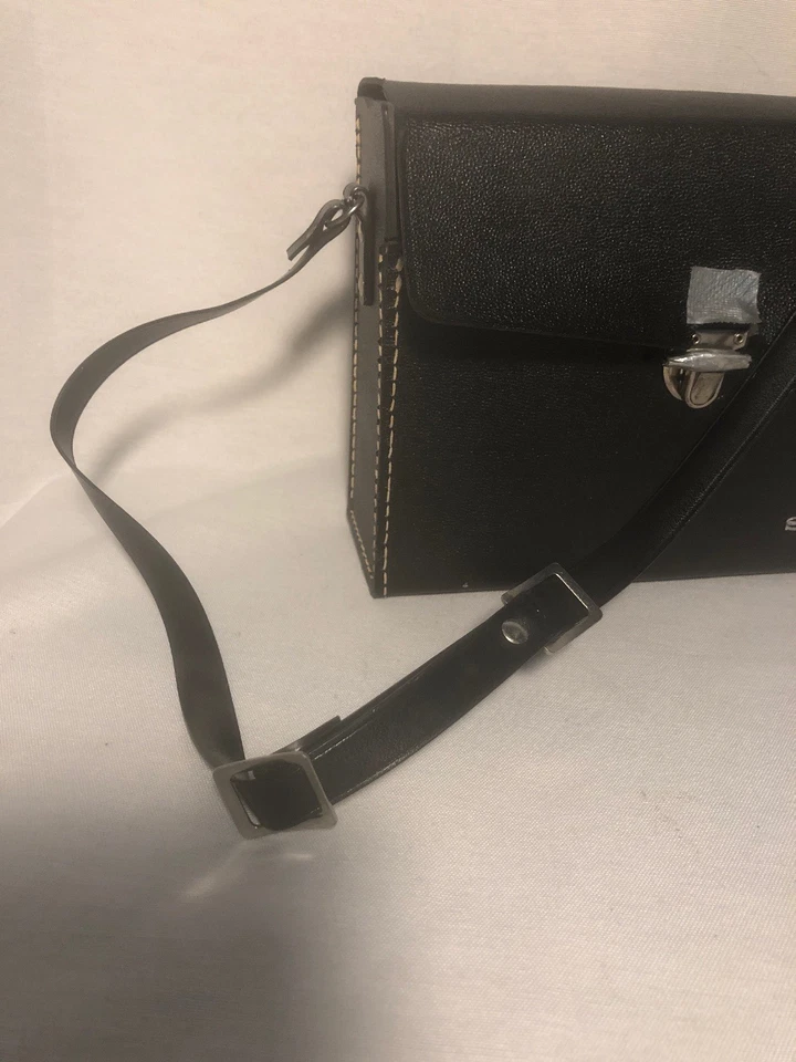 Cartera rígida Sony vintage negra texturizada cámara electrónica rara Foto 3 de 4