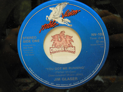Jim Glaser   You Got Me Running / I'd Love To See You Again, 45 RPM EX (15I)