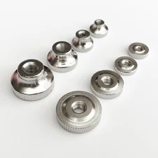 5pcs Steel Adjust Leveling Knurled Thumb Nut 3D Printer Heated Bed Curtain Wall