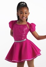 Weissman Dance Costume Tap Jazz 15269 Just Sing Lipstick Pink Size LC NEW