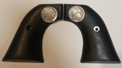 Custom Grips Ruger Wrangler, Blackhawk XR3RED Faux Aged Stag Brown Logo
