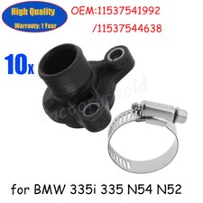 10 piezas de repuesto de montaje de manguera de agua para BMW 335i 335xi 11537541992 11537544638