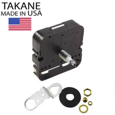 Takane High Torque Clock Movement Kit AA Battery - Made in USA