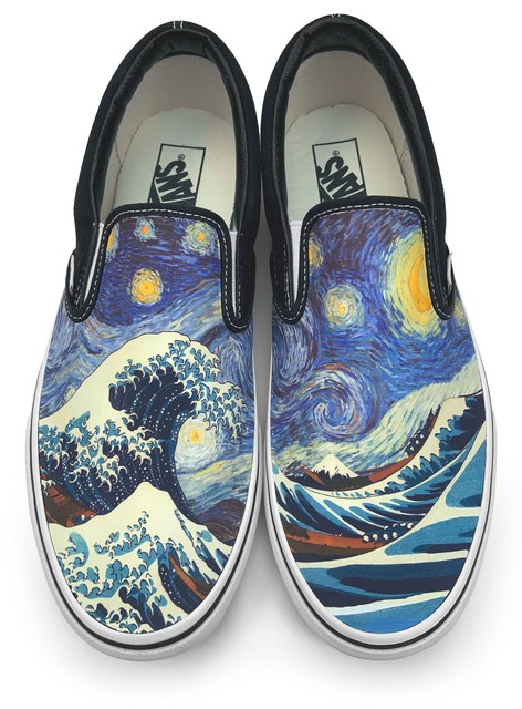 starry night shoes vans