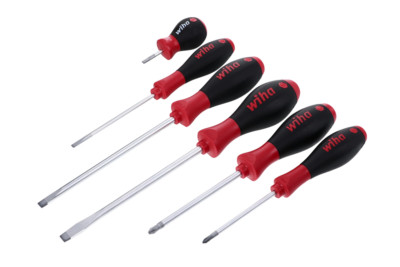 Wiha 30294 6 Piece SoftFinish Slotted and Phillips Screwdriver Set