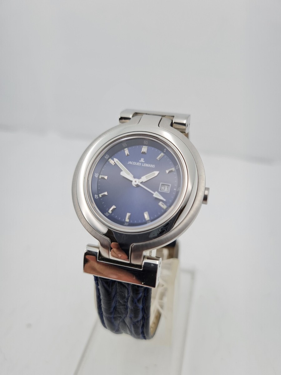 Jacques Lemans LIVERPOOL - Cronografo - steel black blue/blu