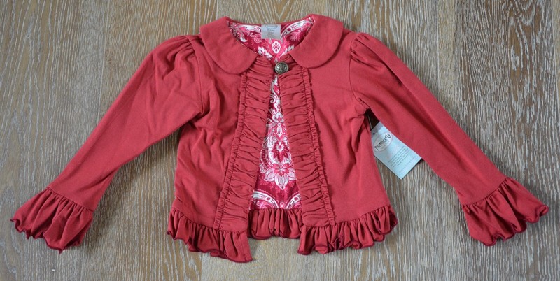 Persnickety Girls Stella Jacket in Cranberry Size 6 NWT Made in USA!