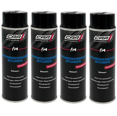 4 x 500ml CAR1 Unterbodenschutz Bitumen Versiegelung, Steinschlagschutz CO 3612
