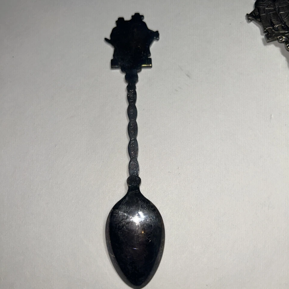 Vintage Silver Plate White Lily Spoons Set Of 6  - Image 3 of 3