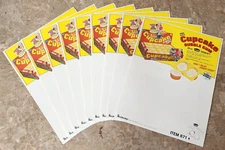 1984 Fleercorp Cupcake Bubble Gum Dealer Sell Sheet Promo Retail