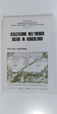 Nutzung der Solarenergie in der Landwirtschaft - Konflandwirtschaft 1977