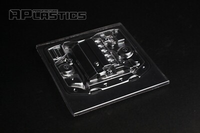 RC Drift Car Body Shell Parts 1:10 M52 BMW M 52 Engine Bay Clear NEW  APlastics